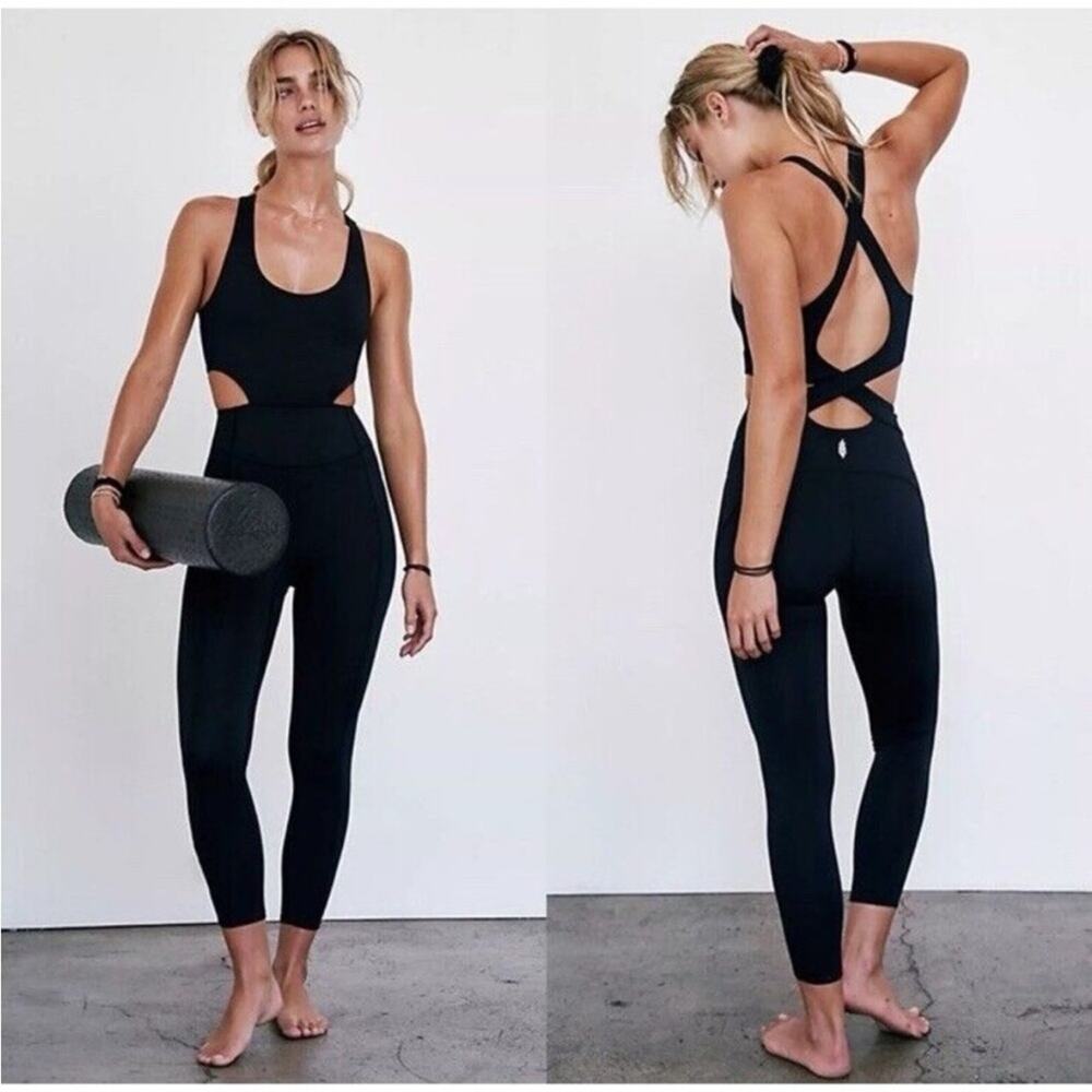 NWT Free People Movement Back It Up Jumpsuit Onesie Size XS
